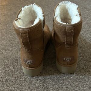 UGG Chestnut Suede Short Shearling Boots